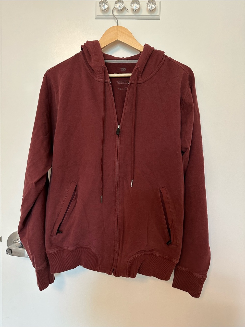Mack Weldon Rust Zip-Up Hoodie